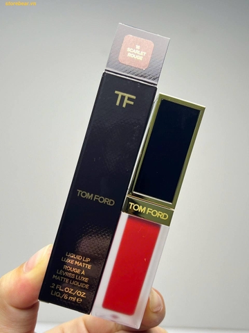 Son Kem Tom Ford 16 Scarlet Rouge Đỏ Thuần Fullbox Fullsize