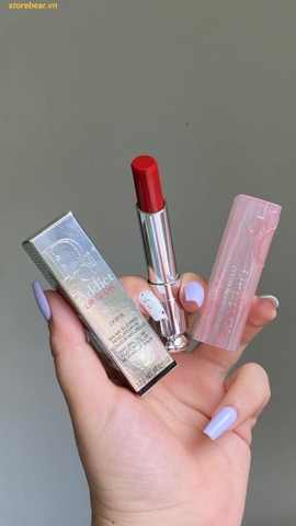Son Dưỡng Dior Addict Lip Glow Màu 08 Brick Red - Màu Đỏ Đất Fullbox