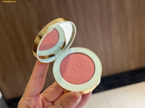 Phấn Má Hồng Gucci Blush De Beauté Limited Edition Cheeks & Eyes Powder 04 Bright Coral Cam Đào