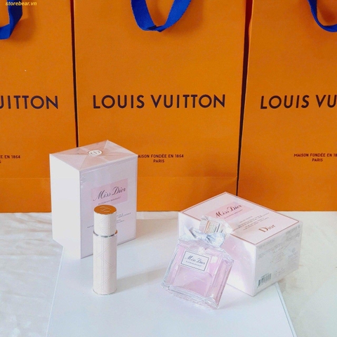 Set Nước Hoa Nữ Dior Miss Dior Blooming Bouquet (EDT 100ml, Travel Spray 10ml)