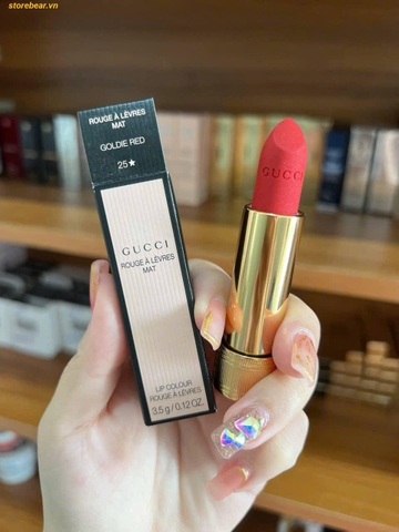 Son Gucci Rouge À Lèvres Mat 25 Goldie Red - Màu Đỏ Hồng Quyến Rũ