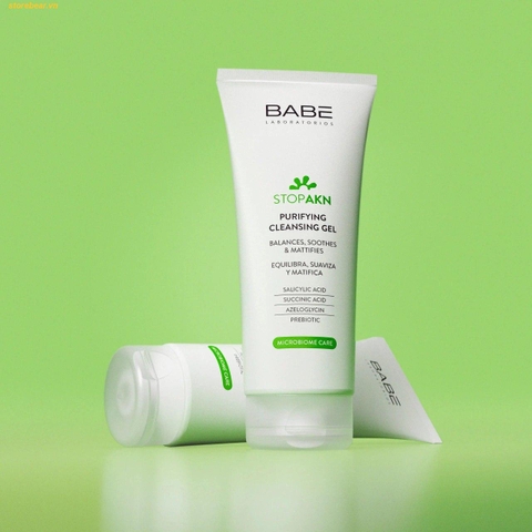 Sữa rửa mặt BABE Stop AKN Purifying Cleansing Gel 200ml