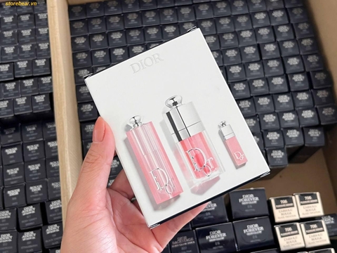 Set Son Dưỡng Dior Addict Duo Hydrating Lip Balm And Lip Oil