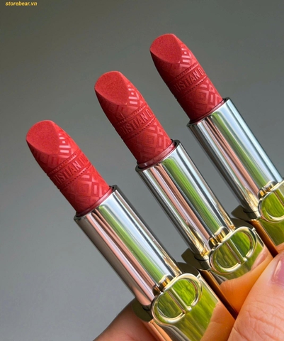 Son Dior Rouge Dior 188 Velvet - Màu Cam Đất Limited Edition Golden Case - Fullbox
