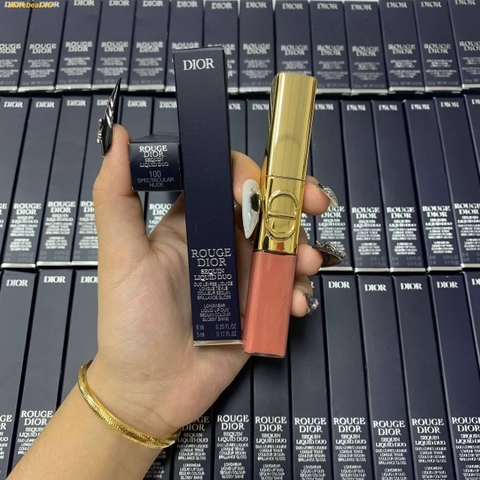 Son Kem Dior Rouge Dior Sequin Liquid Duo - Limited Edition 100 Spectacular Nude