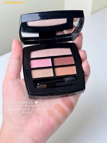 Phấn Mắt Chanel Les Beiges Healthy Glow Natural Eyeshadow Palette màu Soft