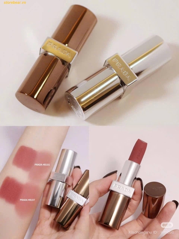Son Prada Monochrome Soft Matte Lipstick Shade B101 Hồng Nude - Fullbox