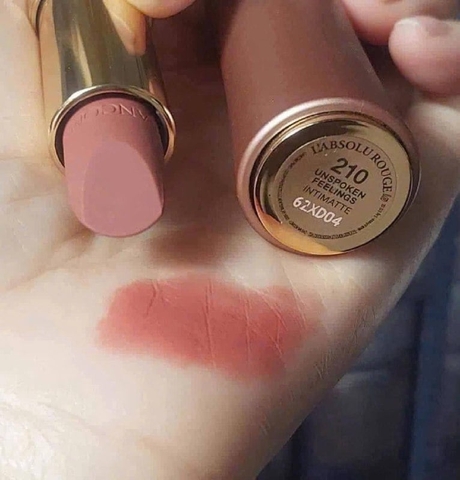 Son LANCOME 210 L'Absolu Rouge Drama Matte - Màu Cam Đất