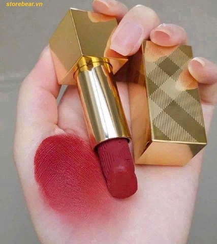 Son Burberry Kisses Matte Lip Colour – 93 Russet - Đỏ Nâu Trầm (Size Mini)