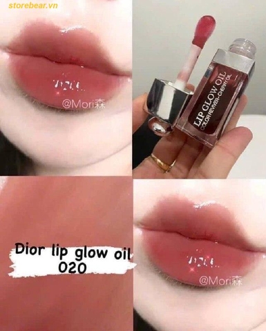 Son Dưỡng Dior Addict Lip Glow Oil 020 Mahogany (Màu Đỏ Nâu)