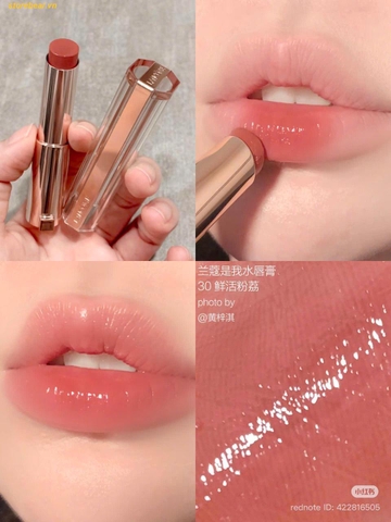 Son Dưỡng Lancôme Lip Idôle Squalane-12 Butterglow màu 30 Lisa's Coral Glow