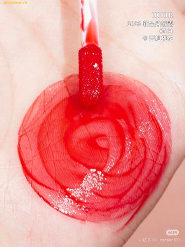 Son Dior Addict Lip Tint Màu 561 Đỏ Cam Fullsize Unbox