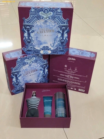 Set Nước Hoa Nam Jean Paul Gaultier Le Male EDT 3 món