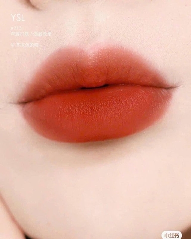 Son YSL Slim 313 Velvet Radical Matte Lipstick - Màu Cam Cháy Đầy Quyến Rũ