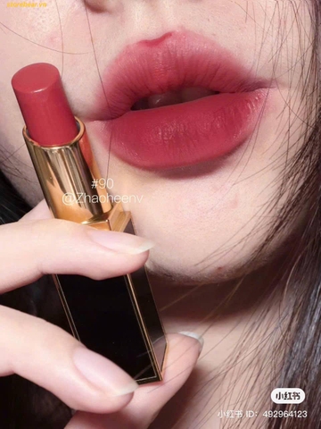 Son Tom Ford Lip Color Satin Matte 90 Fete - Phiên Bản Giới Hạn Vỏ Đỏ Màu Đỏ Hồng Đất