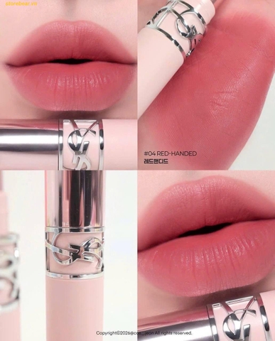 Son Môi Yves Saint Laurent YSL Lovenude Lip Blusher 04 Red-Handed Màu Đỏ Hồng Đất