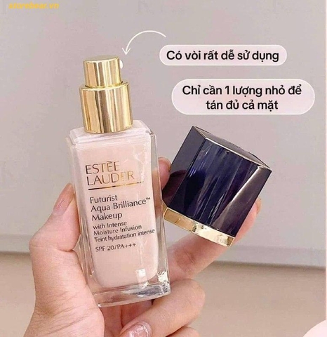 KEM NỀN ESTEE LAUDER FUTURIST AQUA BRILLIANCE TONE 1C0 SÁNG TRẮNG HỒNG TONE LẠNH