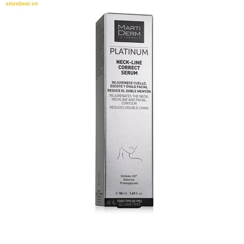 Tinh Chất Hỗ Trợ Làm Săn Chắc & Trẻ Hoá Da Vùng Cổ - MartiDerm Platinum Neck Line Correct Serum 50ml