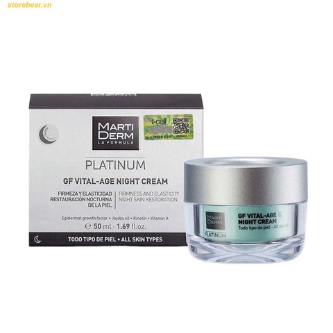 Kem Dưỡng Ẩm Ban Đêm Martiderm Platinum GF Vital Age Night Cream 50ml