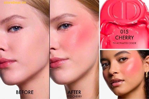 Má Hồng Dior Backstage Rosy Glow Stick 015 Cherry Đỏ anh đào