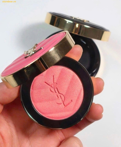 Phấn Má Hồng YSL Make Me Blush 24H - Màu 93 Restless Rose Hồng Nhũ Sáng
