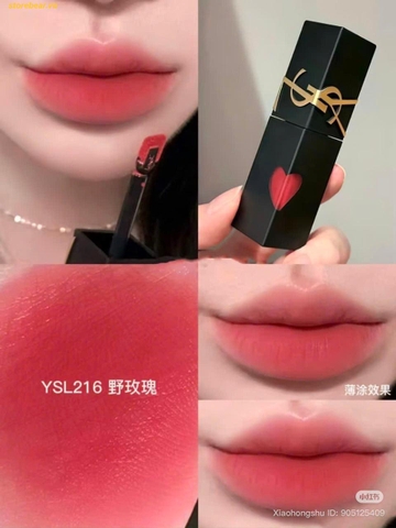 Son Kem YSL Rouge Pur Couture The Slim Velvet Radical – Màu 216 Wild Rosewood Hồng Đất