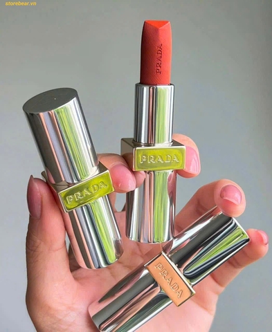 Son Prada Monochrome Hyper Matte 077 Arancio Màu Đỏ Cam Gạch - Fullbox