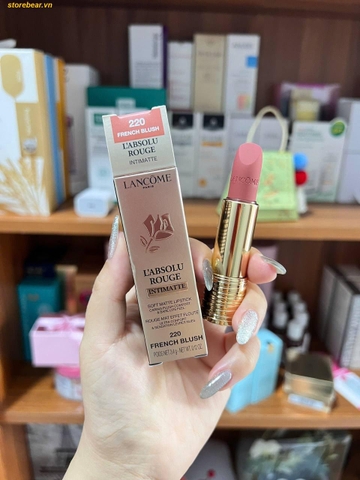 Son Lancome L’absolu Rouge Intimatte 220 French Blush Hồng Cam