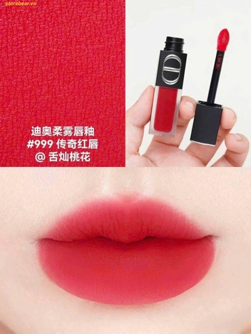Son Kem DIOR Rouge Dior On Stage Ink 999 Màu Đỏ Tươi