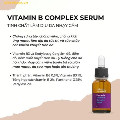 Tinh Chất Hỗ Trợ Làm Dịu Da Kích Ứng Juliette Armand Vitamin B Complex Serum 55ml (No Box)