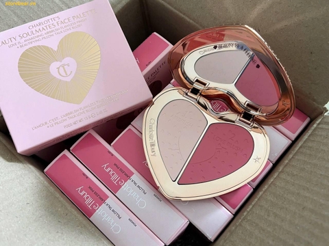 Phấn Má Hồng Charlotte Tilbury Pillow Talk Beauty Soulmates Face Palette màu Flawless Pink