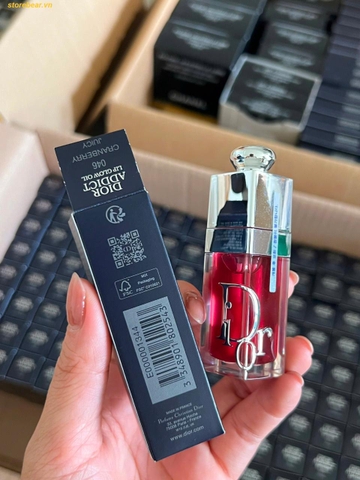 Son Dưỡng Dior Addict Lip Glow Oil Màu 046 Cranberry hồng đỏ dâu