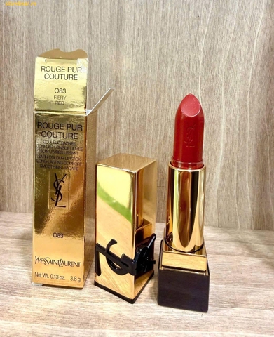 Son YSL Rouge Pur Couture The Mats - 83 Fiery Red Màu Đỏ Gạch