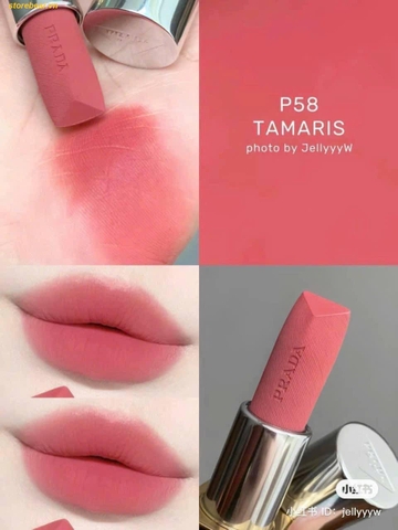 Son Prada Monochrome Hyper Matte Lipstick P58 Tamaris – Màu Hồng Đất
