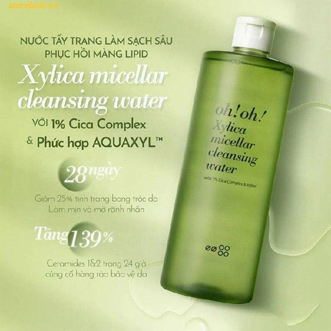 Nước Tẩy Trang Chuyên Sâu Oh!Oh! Xylica Micellar Cleansing Water 50ml