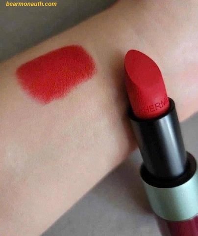 Son Hermes Rouge Matte Lipstick Limited Edition 62 Rouge Feu Màu Đỏ Cam