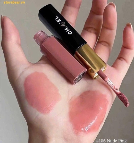 Son Kem Chanel Le Rouge Duo Ultra Tenue 186 Pink Nude Màu Hồng Be