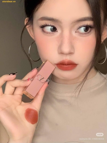Son Valentino Spike Buttery Matte Lip Color - Màu 77A Nude In Roma Cam Đất