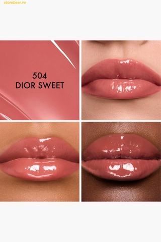 Son Dưỡng Dior Addict Glass Ultra-Shine and Hydrating Lip Gloss Stick 504 Dior Sweet
