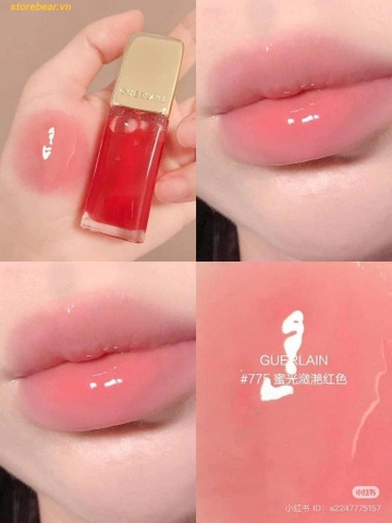 Son dưỡng môi GUERLAIN kiskiss be glow oil 775 Poppy glow