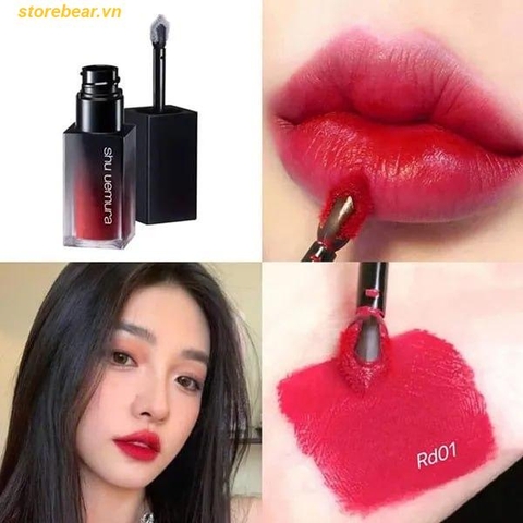 Son Kem Shu Uemura Rouge Unlimited Liquid Matte M RD01 Màu Đỏ Thuần - Fullbox