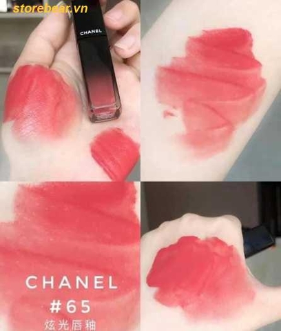 Son Kem Chanel Rouge Allure Laque Màu 65 Hồng Cam Gạch
