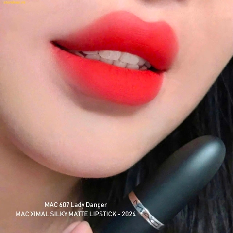 Son MAC ximal Silky Matte 607 Lady Danger - Đỏ cam