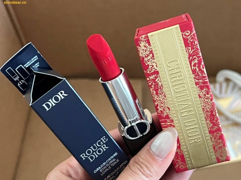 Son Dior Rouge Dior Limited Edition Lunar New Year Màu 999 đỏ ruby