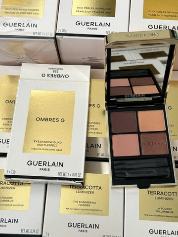 Phấn Mắt Guerlain Ombre G Eyeshadow Quad (Limited Nude Collection) màu 258 - Wild Nudes