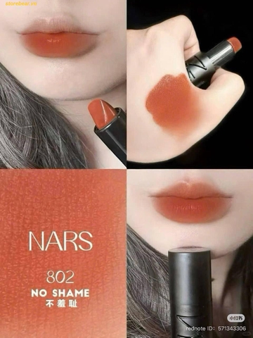 Son Nars Explicit Lipstick 802 No Shame Màu Cam Nâu
