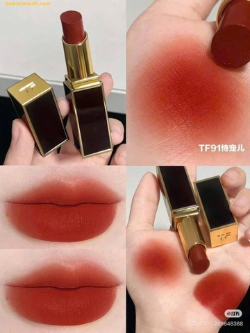 Son Tom Ford 91 - Lucky Star Màu Đỏ Cam Gạch Fullsize Fullbox