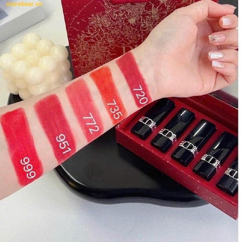 Set 5 Son Dior Rouge Lipstick BẢN MINI 1,5g