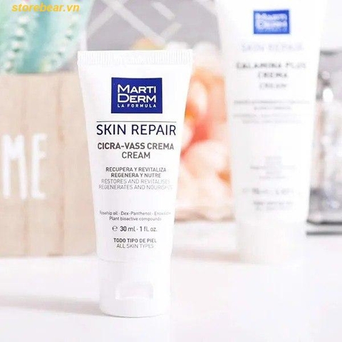 Kem Dưỡng Hỗ Trợ Phục Hồi Da Martiderm Repair Cicra Vass Cream 30ml