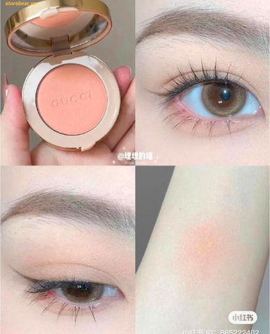Phấn Má Gucci Blush De Beauté – Tender Apricot 02 Tone Cam Đào